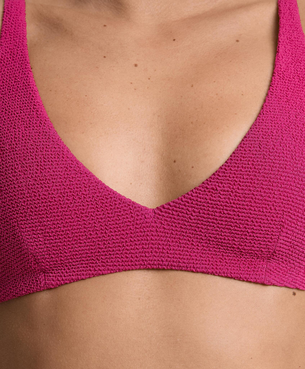 OYSHO Топ бикини на бретельках, фуксия