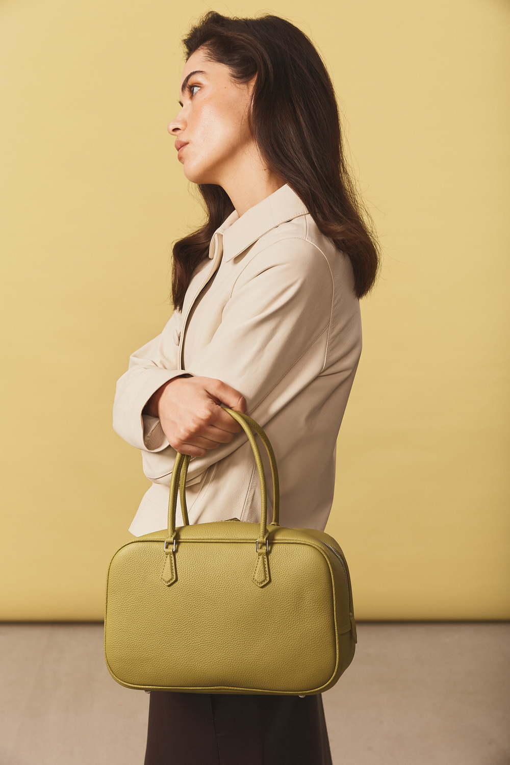 Bag ROMA M NEW lime color