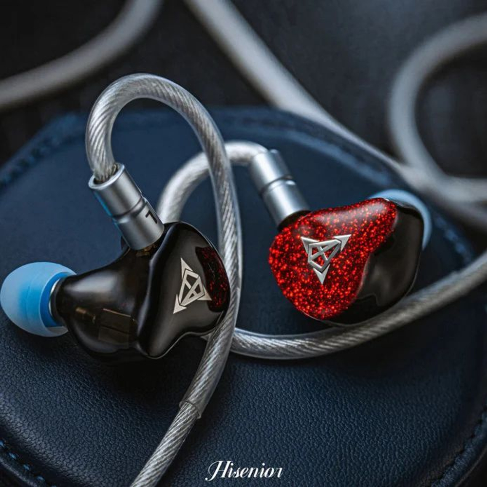Наушники проводные Hisenior Cano Cristalles, без микрофона, внутриканальные, 4.4 мм, 3.5 мм, 2.5 мм