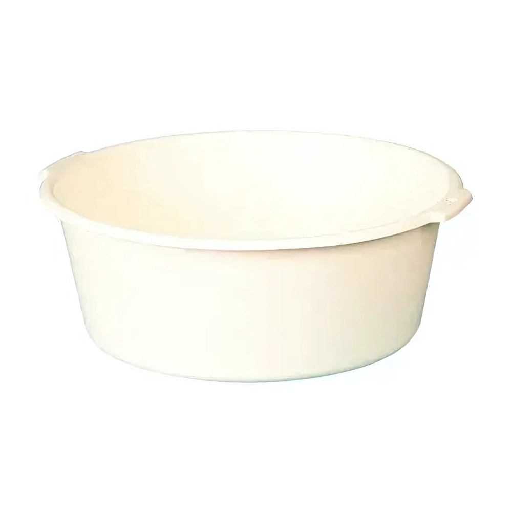 Таз круглый с ручками 16л (Слоновая кость)