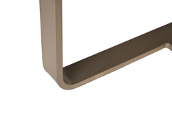 Тумбочка Garda Decor белая с металлическим каркасом и стеклянной столешницей