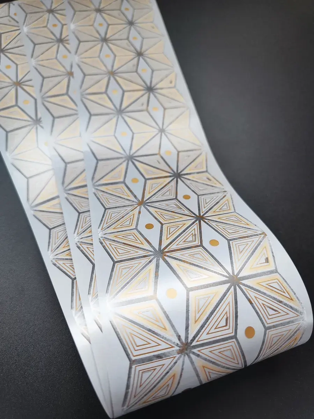 Бордюр для обоев бумажный 9 см окантовка лента цвет серый