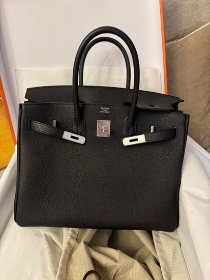 Сумка Hermes Birkin 35 Black Togo Palladium Hardware 