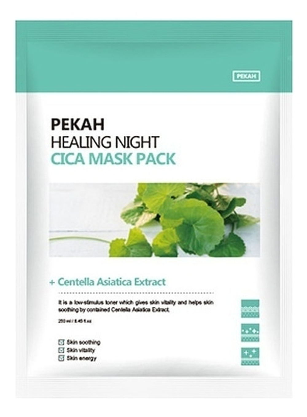 Pekah Маска вечерняя с экстрактом центеллы азиатской - Healing night mask pack, 25мл
