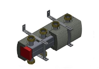 Распределительный коллектор ЕСО Huch EnTEC (Хух ЭнТЕК) на 3 отопительных контура (арт.105.20.025.RD1)