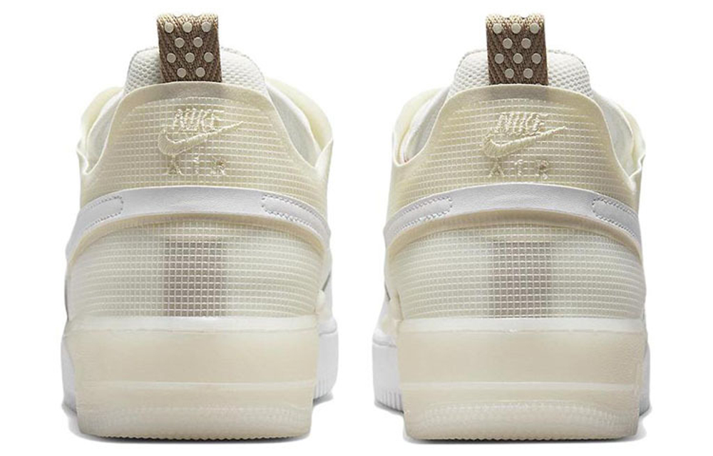 Nike Air Force 1 Low React wear-resistant non-slip low-top sneakers for men and women in the same style white and yellow