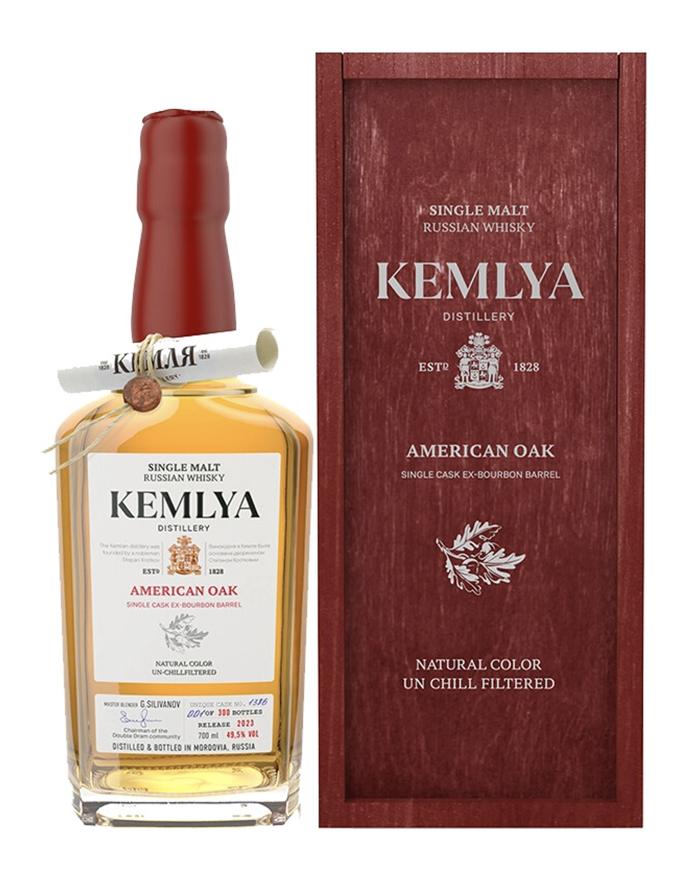 Виски Kemlya American Oak, 0.7 л.