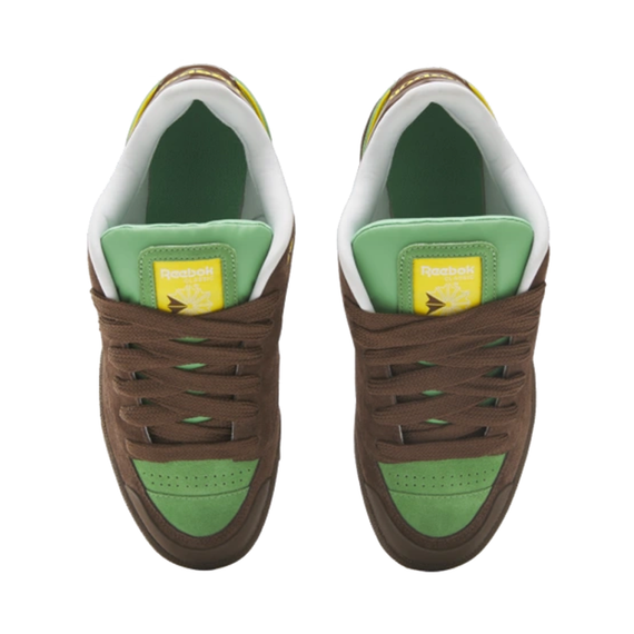 reebok Club C Series Кроссовки для скейтбординга Низкие Коричнево-зеленые Унисекс