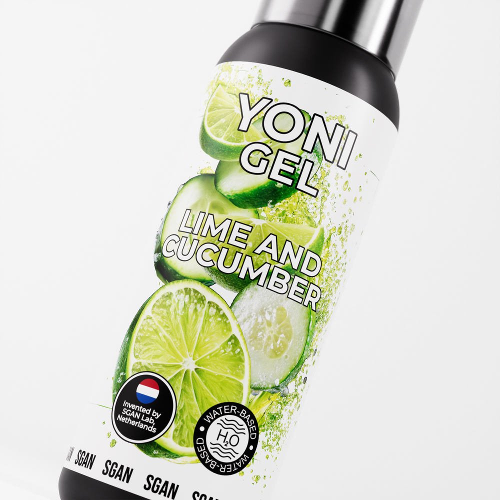 SGAN YONI GEL - Оральный лубрикант, лайм и огурец, 100 мл