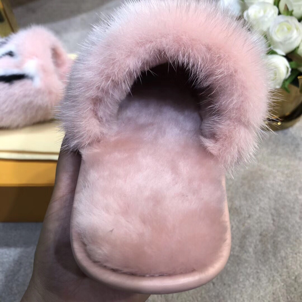 Louis Vuitton Fur Slide