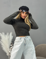 Оптом водолазка тренд 40-48 черная