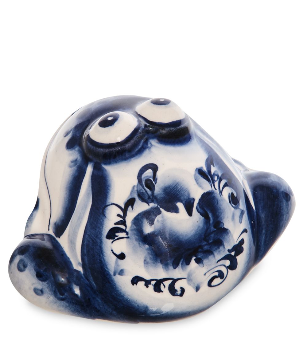 ГЛ- 789 Фигурка «Жаба» (Гжельский фарфор)