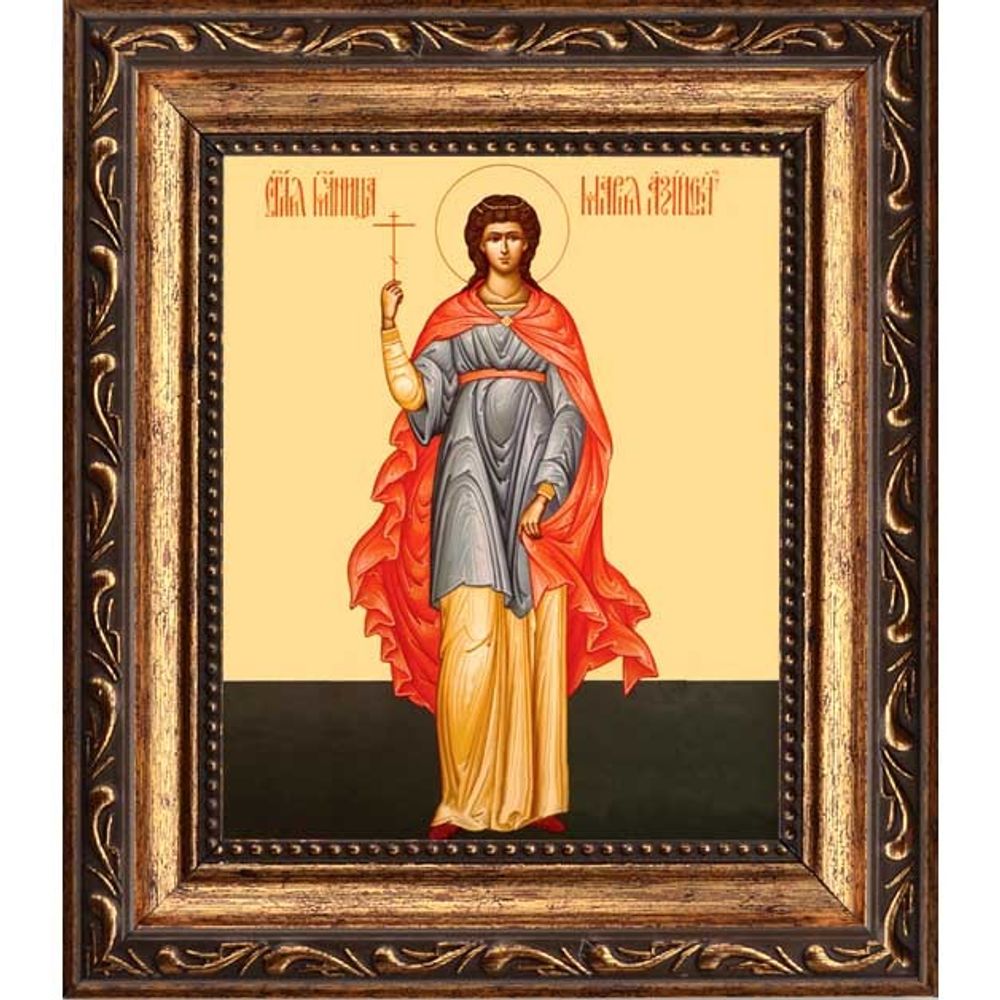 Мария Азийская мученица, дева. Икона на холсте.