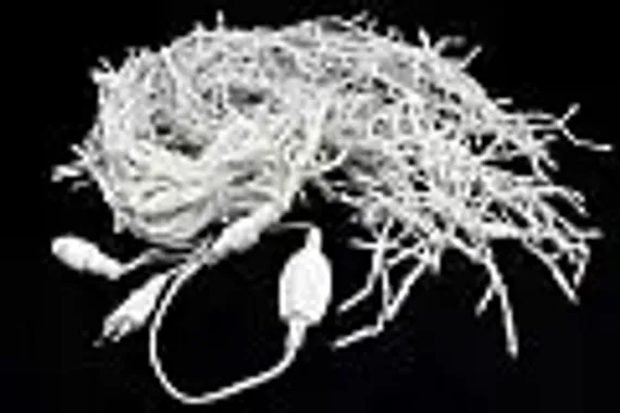 Светодиодный занавес с мерцающим диодом 5*0.7 м., 350 теплых белых LED ламп, белый провод, Winner Light (ww.03.6W.350+)