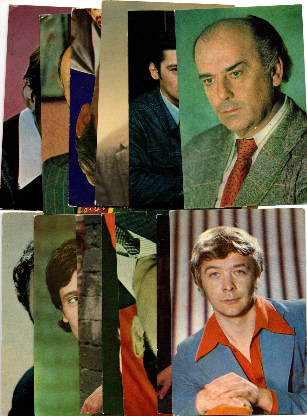 №116 Открытки Артисты и актёры СССР 1970–1980-е г. 25 штук. Цветные, чистые, без повторов