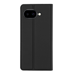 Чехол книжка из кожи черного цвета для Google Pixel 10a, серия Skin Pro Series от Dux Ducis