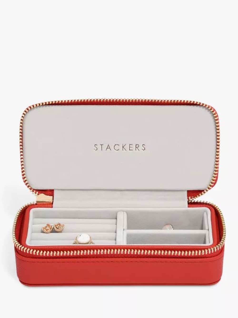 Органайзер для украшений дорожный Stackers Medium Box (Taupe) (красный / Red)