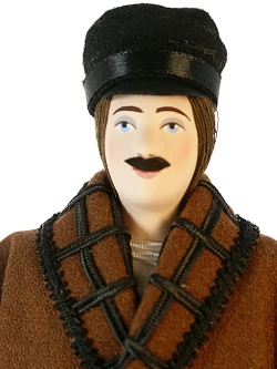 Кукла коллекционная мужчина в Кепи с Ижоры