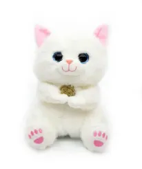 Yumşaq oyuncaq \ Мягкая игрушка \ Soft toys Pişik (ağ, çəhrayı qulaqlı)