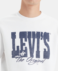 Толстовка мужская LEVI'S STANDARD GRAPHIC CREW WHITES