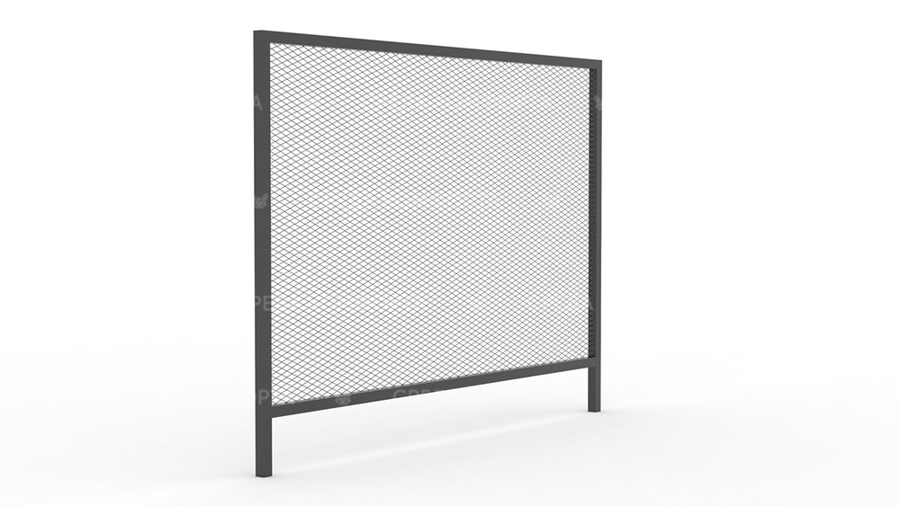 Забор из сетки рабицы ZBR0169