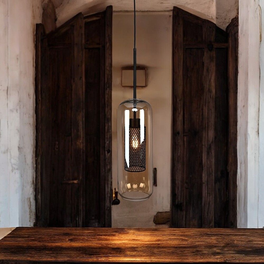 Подвесной Светильник Catch Amber Cylinder S D15 By Imperiumloft