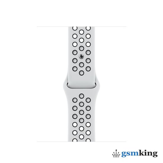 Apple Watch Nike Series 7 GPS 41mm Starlight Aluminum Case with Nike Sport Band Pure Platinum/Black MKN33RU/A