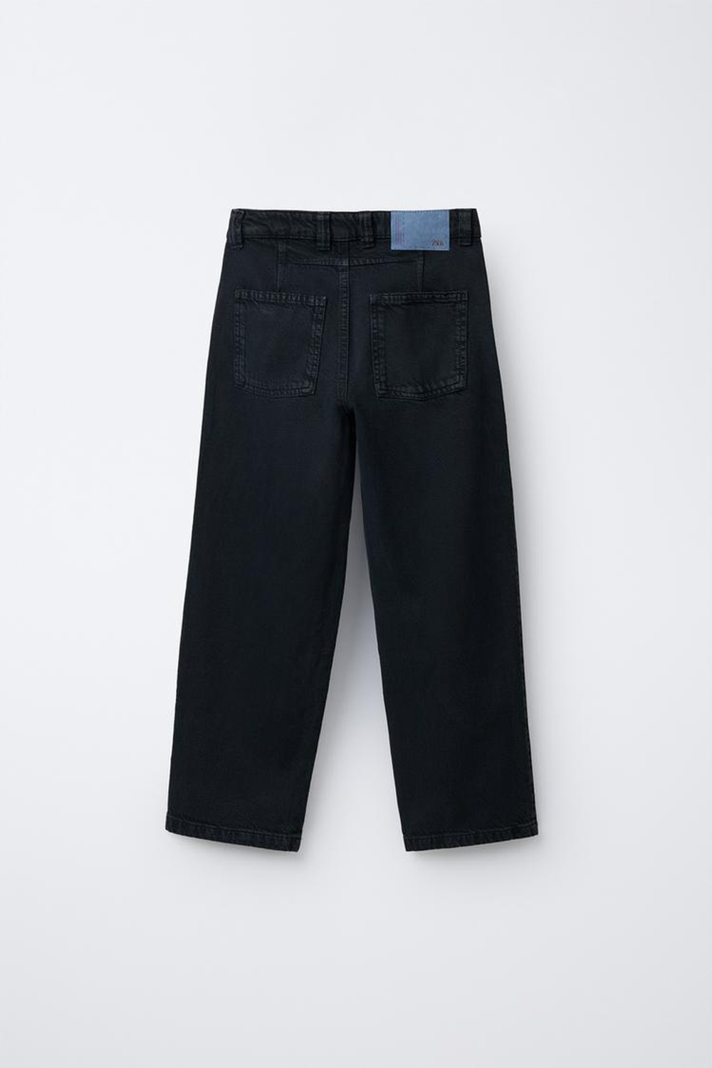 ZARA ДЖИНСЫ СВОБОДНОГО КРОЯ, МОРСКОЙ СИНИЙ