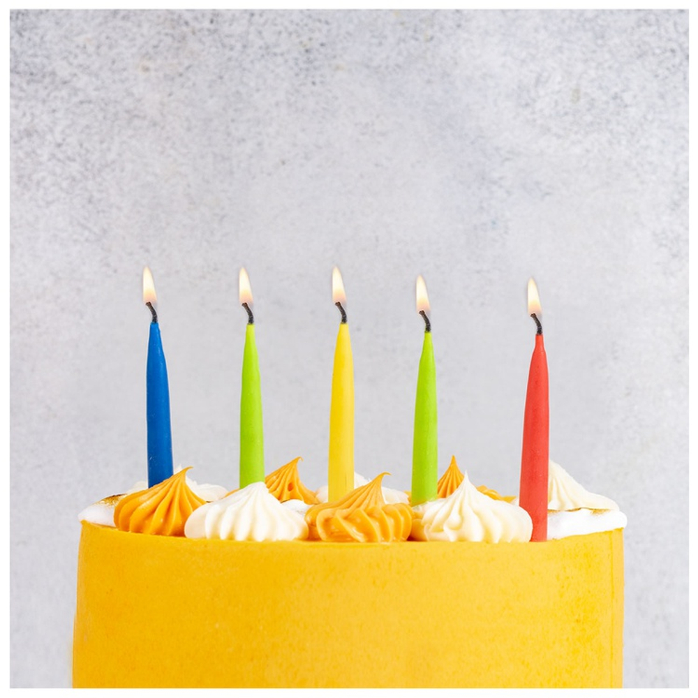 Свечи для торта ЭКО ассорти, 12 штук