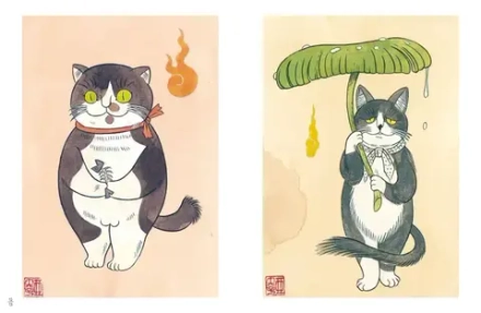 Артбук Коты-екаи, лисы-кицунэ и демоны в человеческом обличье. Иллюстрированный бестиарий японского фольклора