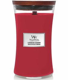 Бурбон из бузины, ароматическая свеча, WoodWick