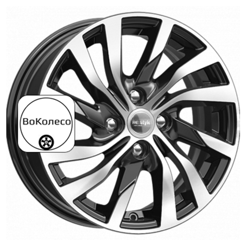 6x15/4x100 ET40 D60,1 КС882 Алмаз черный K&K