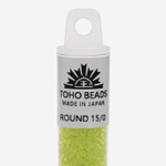 Японский бисер TOHO Round 15/0 (№4F), прозрачный матовый