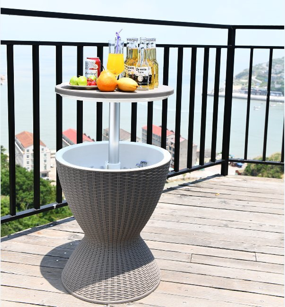 Стол пластиковый мини-бар Tagliamento Belle Cool Bar, тортора