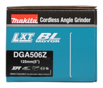 Аккумуляторная угловая шлифмашина LXT® DGA506Z 18В 125 мм 8 500 об/мин