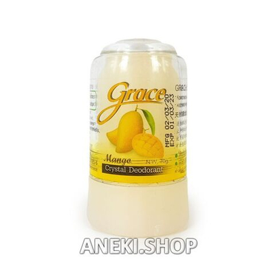 Дезодорант кристаллический натуральный с ароматом манго 70 г GRACE