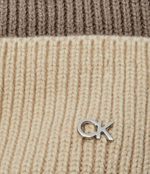 Хлопковая шапка Calvin Klein - бежевый(K60K612598)