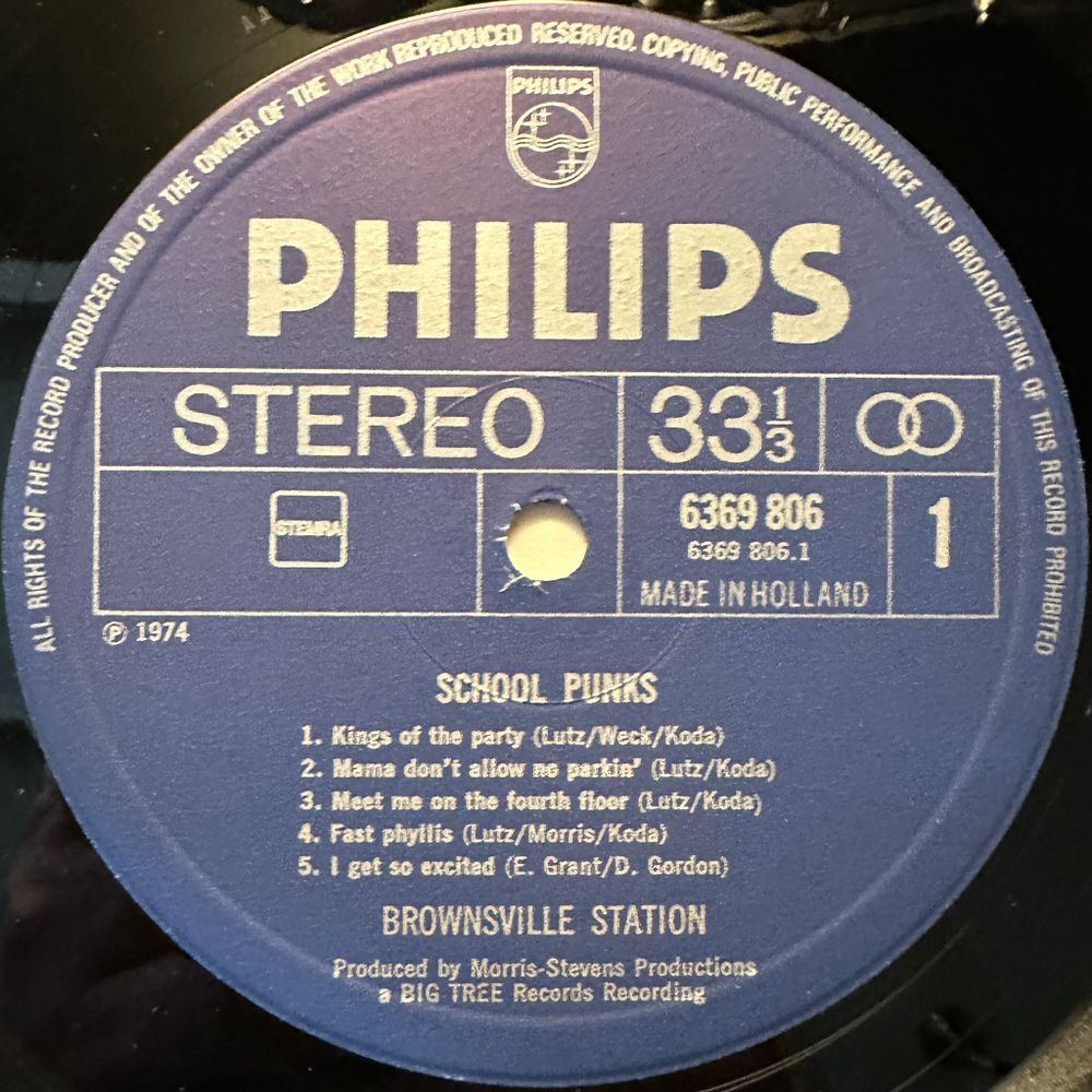 Brownsville Station - School Punks (Голландия 1974г.)
