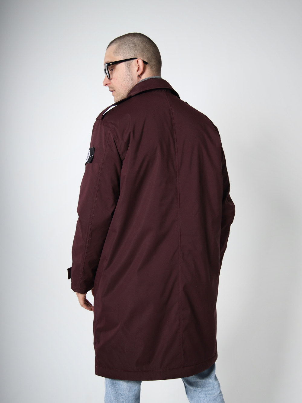 Тренч утепленный с меховым подкладом