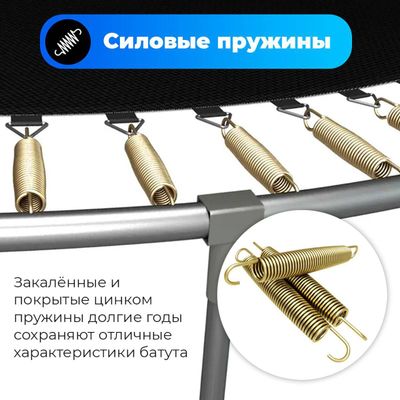 Батут с сеткой KB-15485, с баскетбольным кольцом, диаметр 5 фт