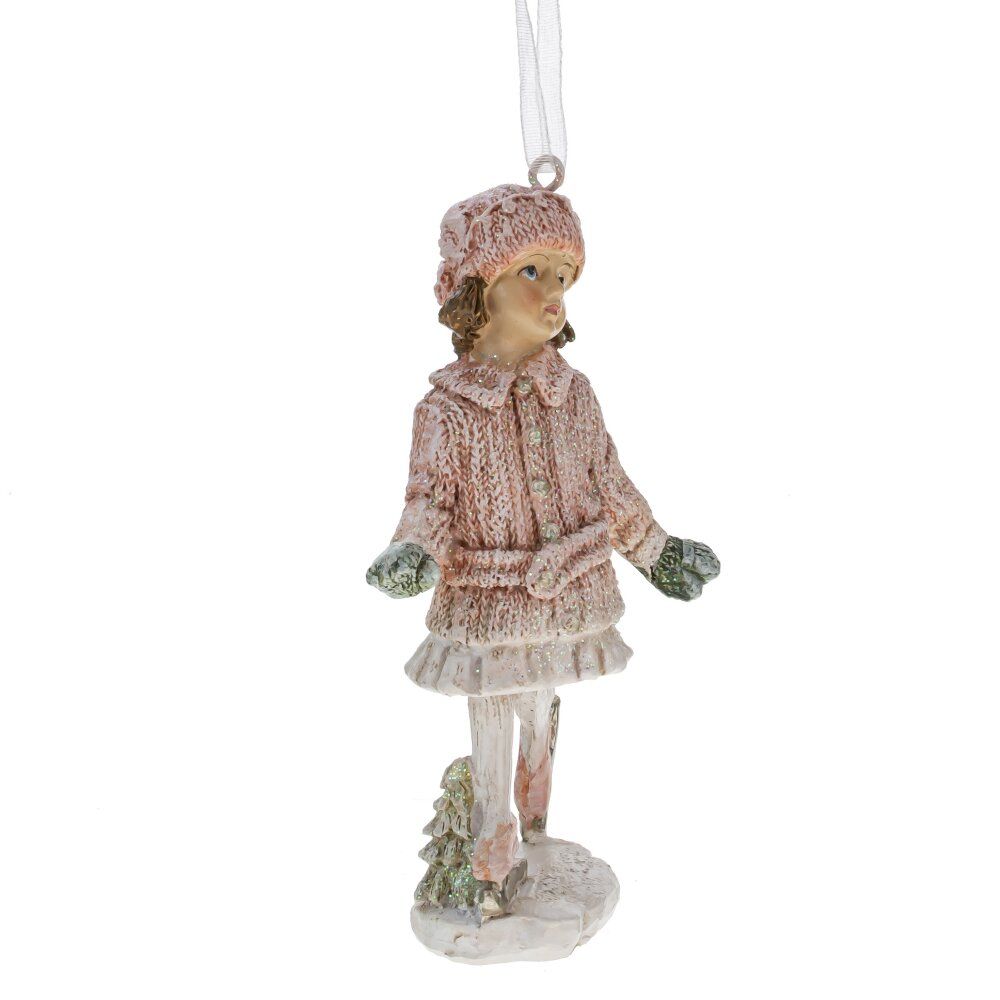 GAEM Фигурка декоративная подвесная "Девочка", L5 W5 H11,5 см, 6в.