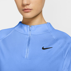 Женская футболка теннисная (dł. Рукава) Nike Court Dri-Fit Victory Top LS W - aluminum/black