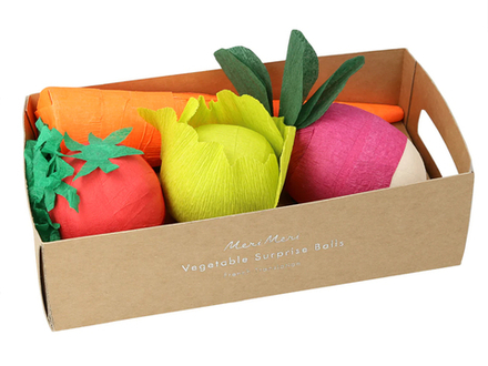 Шарики с сюрпризом "Овощи" 4 шт (2023)