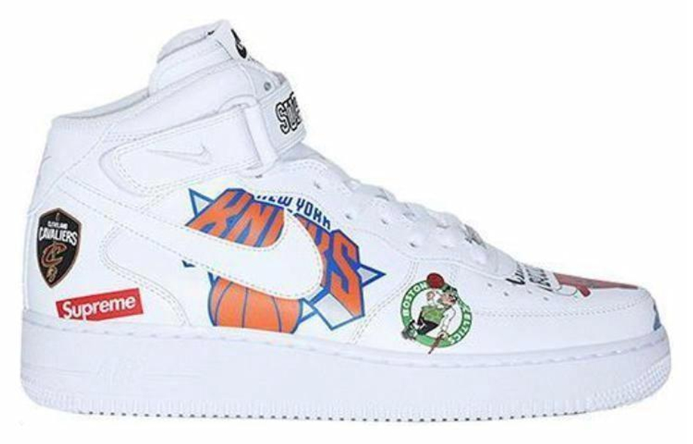 Кроссовки Supreme X Nike Air Force 1 Nba White