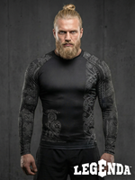 Рашгард с длинным рукавом LEGENDA Варяги чёрный