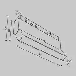 Трековый светильник Базис / Basis Exility 2700K 12Вт 120° Technical tr036-2-12w2.7k-b