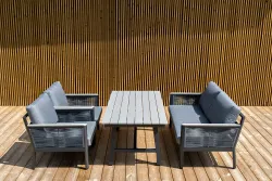 "Сан Ремо" комплект садовый для лаунж-зоны серый