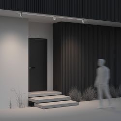 Трековый однофазный уличный светодиодный светильник Maytoni Elasity IP   O-TR01-2-S-16WW3K