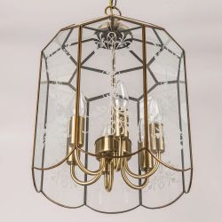 Citilux Витра-2 CL442260 Люстра подвесная витражная Бронза