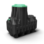 Септик Мультпласт Термит Трансформер 2.5 S 2500 л. горизонтальный / 1000 л. в сутки / 4-5 чел. / самотечный сброс (2075x1050x2280см;148кг;черный) - арт.555482